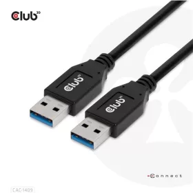   Club 3D kábel - CAC-1409 (USB-A Gen2, M/M, 10Gbps, 3A, 15W, 5V/3A, 0.5m)