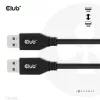 Club 3D kábel - CAC-1409 (USB-A Gen2, M/M, 10Gbps, 3A, 15W, 5V/3A, 0.5m)