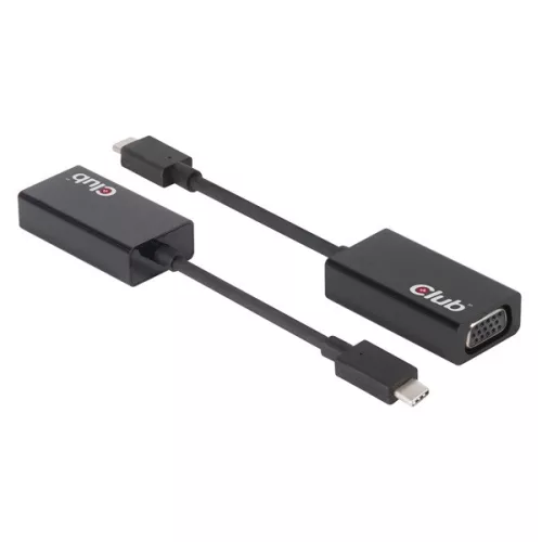 Club 3D Átalakító - CAC-1502 (3.1 USB-C Gen 1 to VGA, 1080p 60 FPS)