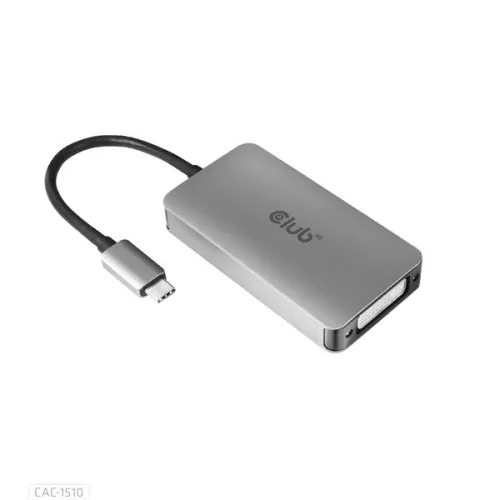 Club 3D Átalakító - CAC-1510 (3.2 USB-C Gen 1 to DVI-D Dual Link, HDCP ON, 4K30Hz)