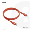Club 3D Kábel - CAC-1511 (USB2 USB-C, 480Mb, 240W PD EPR, Bidirektional, USB-IF tanúsítvány, M/M, 1m)