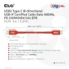 Club 3D Kábel - CAC-1513 (USB2 USB-C Bidirektional, 480Mb/s, PD 240W, USB-IF Certified, M/M, 3m)