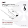 Club 3D Átalakító - CAC-1519 (3.2 USB-C Gen 1 to RJ45 1GB Ethernet, aktív)