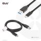 Club 3D Kábel - CAC-1523 (3.1 USB-C Gen 2 to 3.1 USB-A Gen 2, 10Gbps, 60W PD2.0, Bidirectional, 4K60Hz, M/M, 1m)