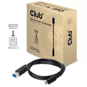   Club 3D Kábel - CAC-1524 (3.1 USB-C Gen 2 to 3.1 USB-B Gen 2, 10Gbps, 1m)