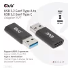 Club 3D Átalakító - CAC-1525 (3.2 USB-A Gen 1 to 3.2 USB-C Gen 1, Bidirectional)