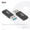 Club 3D Átalakító - CAC-1525 (3.2 USB-A Gen 1 to 3.2 USB-C Gen 1, Bidirectional)