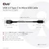 Club 3D Kábel - CAC-1526 (2.0 USB-C Gen 1 to Micro USB, 1m, Bidirectional)