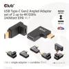 Club 3D Átalakító - CAC-1528 (USB-C Gen 2 to USB-C Gen 2, 90 fokos adapter, 10Gbps, 4k120Hz)