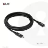 Club 3D Kábel - CAC-1529 (USB-C Gen 1 to USB-C, 5Gbps, 60W, 4K60Hz, M/F, 2m)