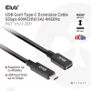 Club 3D Kábel - CAC-1531 (USB-C Gen 1 to USB-C, 5Gbps, 60W, 4K60Hz, M/F, 1m)
