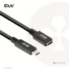 Club 3D Kábel - CAC-1531 (USB-C Gen 1 to USB-C, 5Gbps, 60W, 4K60Hz, M/F, 1m)