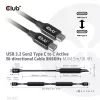 Club 3D Kábel - CAC-1535 (3.2 USB-C Gen 2 to 3.2 USB-C Gen 2, 60W PD, 8K60Hz, Bidirectional, M/M, 5m)