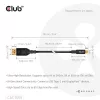 Club 3D Kábel - CAC-1559 (USB-C to DisplayPort 2.1, DP80 Bidirectional, 1m, 8K60Hz)