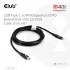 Club 3D Kábel - CAC-1561 (USB-C to Mini DisplayPort 2.1, DP40 Bidirectional, 2m, 8K30Hz)