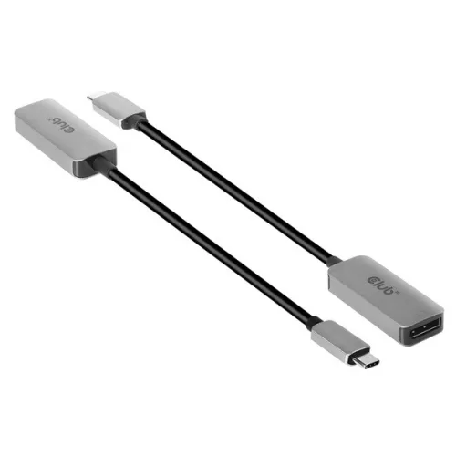 Club 3D Átalakító - CAC-1567 (USB-C to DisplayPort 1.4, 8K60Hz, DSC 1.2, HDR, HBR3)