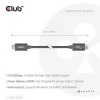Club 3D Kábel - CAC-1570 (USB4 USB-C, 240W PD, 80Gbps, 8K240Hz, 4K540Hz, Bidirectional, fekete, M/M, 1,2m)