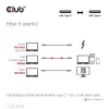 Club 3D Kábel - CAC-1570 (USB4 USB-C, 240W PD, 80Gbps, 8K240Hz, 4K540Hz, Bidirectional, fekete, M/M, 1,2m)