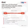 Club 3D Kábel - CAC-1573 (USB2 USB-C, Kétirányú, 480Mb, 240W EPR, M/M, 2m)