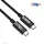 Club 3D Kábel - CAC-1575 (USB4 USB-C Gen 2x2, Bi-Directional USB-IF, 4K60Hz, 20Gbps, PD 240W(48V/5A) EPR M/M, 2m)