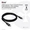 Club 3D Kábel - CAC-1578 (USB4 USB-C Gen 3x2, Bi-directional, 8K60Hz, 40Gbps, 240W PD, EPR, M/M, 2m)