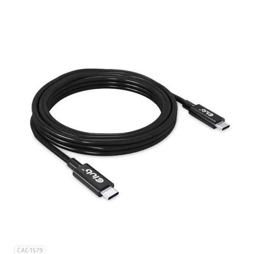 Club 3D Kábel - CAC-1579 (USB4 USB-C Gen 3x2, Bi-directional, 8K60Hz, 40Gbps, 240W PD, EPR, M/M, 3m)