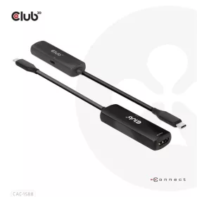   Club 3D Átalakító - CAC-1588 (USB-C Gen 2 to HDMI 4K120Hz, HDR10, DSC 1.2, USB-C 100W PD3.0, aktív)