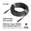 Club 3D Kábel - CAC-1589 (3.2 USB-C Gen 2 to 3.2 USB-C Gen 2, aktív, optikai, 60W PD, 4K60Hz, Bidirectional, M/M, 20m)