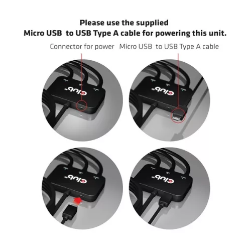 Club 3D Átalakító - CAC-1630 (USB-C + HDMI + MiniDisplayport to HDMI 4K60Hz, M/M, 32AVG)