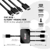 Club 3D Átalakító - CAC-1630 (USB-C + HDMI + MiniDisplayport to HDMI 4K60Hz, M/M, 32AVG)