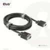 Club 3D Kábel - CAC-1703 (VGA Bidirectional, M/M, 3m, 28AWG, Full HD 1080p)