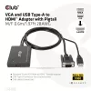 Club 3D Átalakító - CAC-1720 (USB-A & VGA to HDMI, M/F, 0.6m, 28AWG, Full HD 1080p)