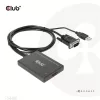 Club 3D Átalakító - CAC-1720 (USB-A & VGA to HDMI, M/F, 0.6m, 28AWG, Full HD 1080p)