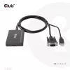 Club 3D Átalakító - CAC-1720 (USB-A & VGA to HDMI, M/F, 0.6m, 28AWG, Full HD 1080p)