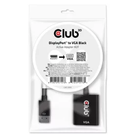   Club 3D Átalakító - CAC-2013 (DisplayPort 1.1a to VGA, fekete, aktív, WUXGA 1920x1200 @60Hz)