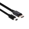 Club 3D Kábel - CAC-2163 (Mini DisplayPort to DisplayPort 1.2, 2m, 4K 60Hz, Bidirektional, 21.6Gbps, zárral)