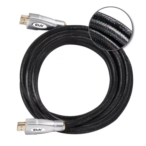 Club 3D Kábel - CAC-2312 (HDMI 2.0, 4K60Hz UHD, HDR, 5m, aranyozott, 18Gbps, Bidirectional)