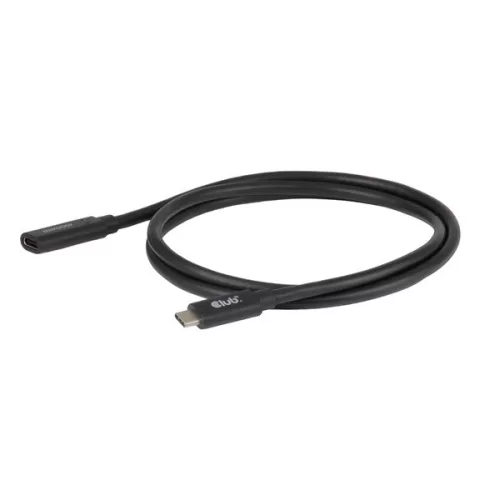 Club 3D Kábel - CAC-2502 (USB-C to USB-C, M/F, 40Gbps, 8K60Hz, 240W, DP 1.4 Alternate Mode, 1m)
