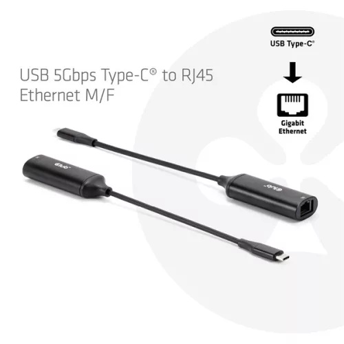 Club 3D Átalakító - CAC-2530 (USB-C to RJ45 Ethernet)