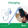 Club 3D Kábel - CAC-3003 (USB-C, PD 240W, 20Gbps, 4K60Hz, kék, M/M, 2m)