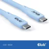 Club 3D Kábel - CAC-3003 (USB-C, PD 240W, 20Gbps, 4K60Hz, kék, M/M, 2m)