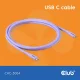 Club 3D Kábel - CAC-3004 (USB-C, PD 240W, 20Gbps, 4K60Hz, lila, M/M, 2m)