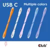 Club 3D Kábel - CAC-3004 (USB-C, PD 240W, 20Gbps, 4K60Hz, lila, M/M, 2m)