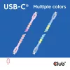 Club 3D Kábel - CAC-3010 (USB-C, PD 240W, 20Gbps, 4K60Hz, pink, M/M, 2m)