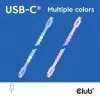 Club 3D Kábel - CAC-3011 (USB-C, PD 240W, 20Gbps, 4K60Hz, kék, M/M, 2m)