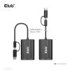 Club 3D Átalakító - CSV-1611(USB-C (USB-A Adapterrel) to Dual HDMI (4K/30Hz) / VGA (1080/60Hz))