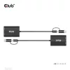 Club 3D Átalakító - CSV-1611(USB-C (USB-A Adapterrel) to Dual HDMI (4K/30Hz) / VGA (1080/60Hz))