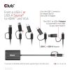 Club 3D Átalakító - CSV-1611(USB-C (USB-A Adapterrel) to Dual HDMI (4K/30Hz) / VGA (1080/60Hz))
