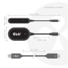 Club 3D Átalakító - CSV-2570 (USB-C to HDMI vezeték nélkül, 25m hatótáv, FHD 60Hz, Alt Mode, HDCP 1.4 & 2.2)