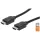 Manhattan Kábel - HDMI to HDMI (ARC, HEC, 4K@60Hz, HDR, 1m, aranyozott, Fekete)